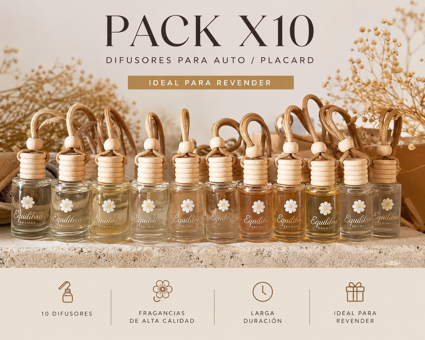 Pack x10 Difusores para Auto