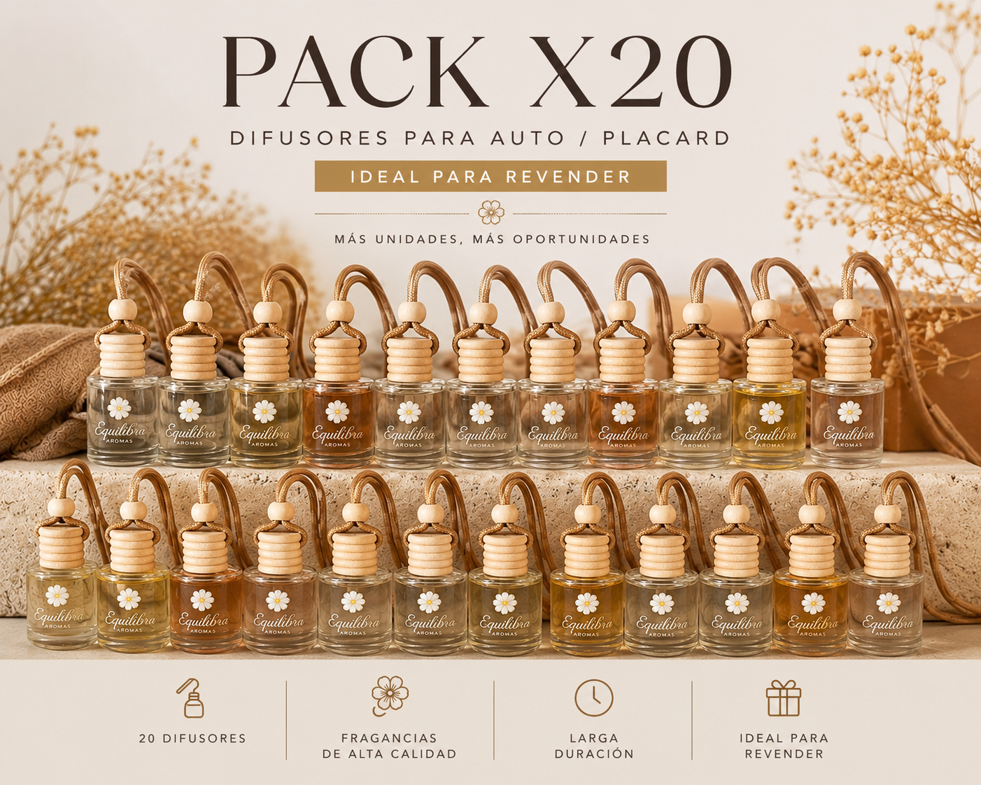 Pack x20 Difusores para Auto